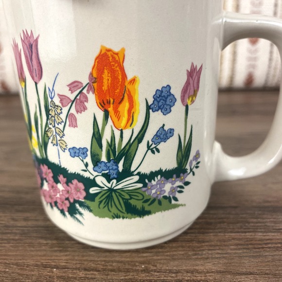 Floral Boho Vintage Mug Cottagecore Tea Mug with Flowers, Coffee Cup - Picture 9 of 9